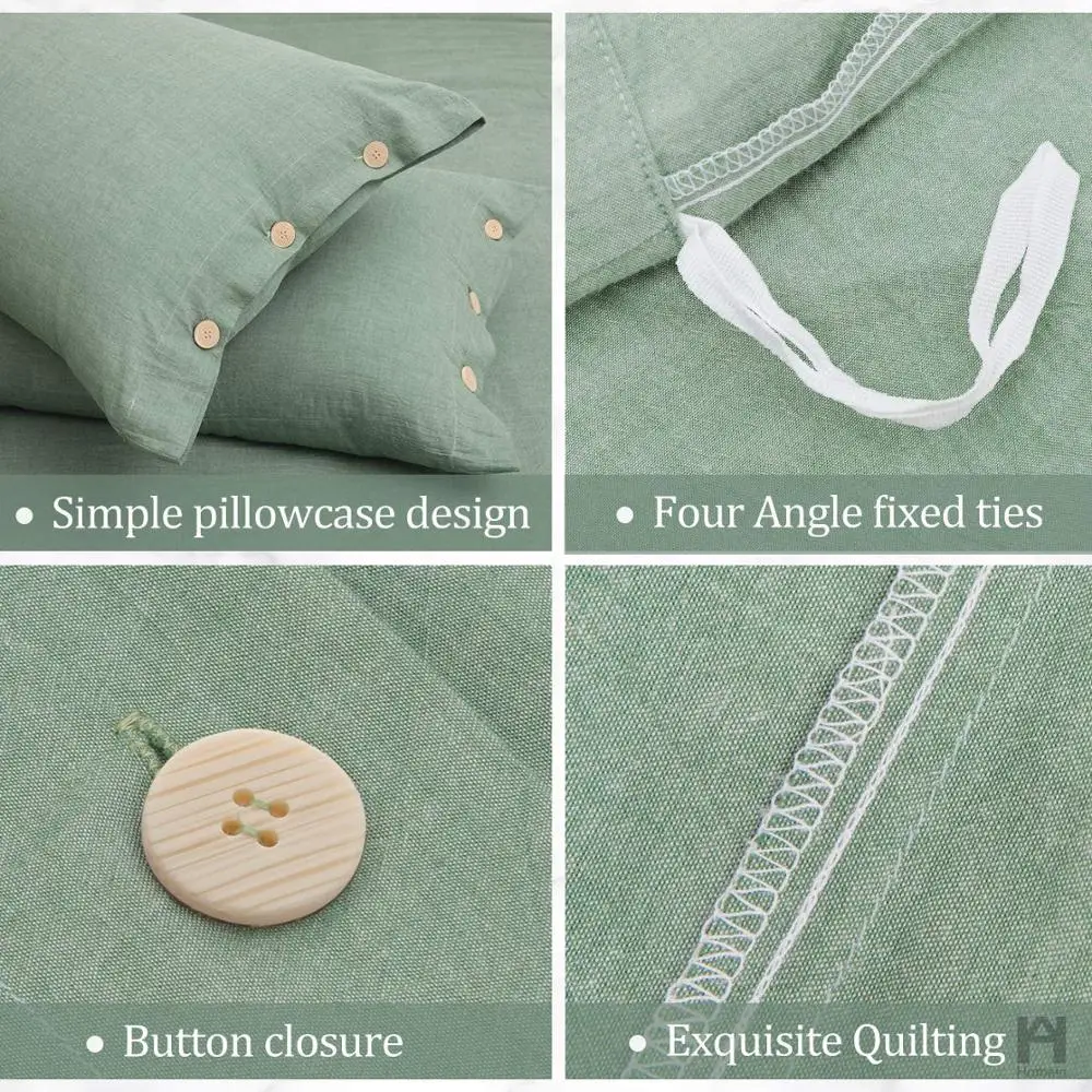 3 Pieces Luxury Soft Bed Linen with Buttons Closure.Solid Grey Breathable 100% Washed Cotton Duvet Cover Bedding Set
3 Pieces Luxury Soft Bed Linen with Buttons Closure.Solid Grey Breathable 100% Washed Cotton Duvet Cover Bedding Set