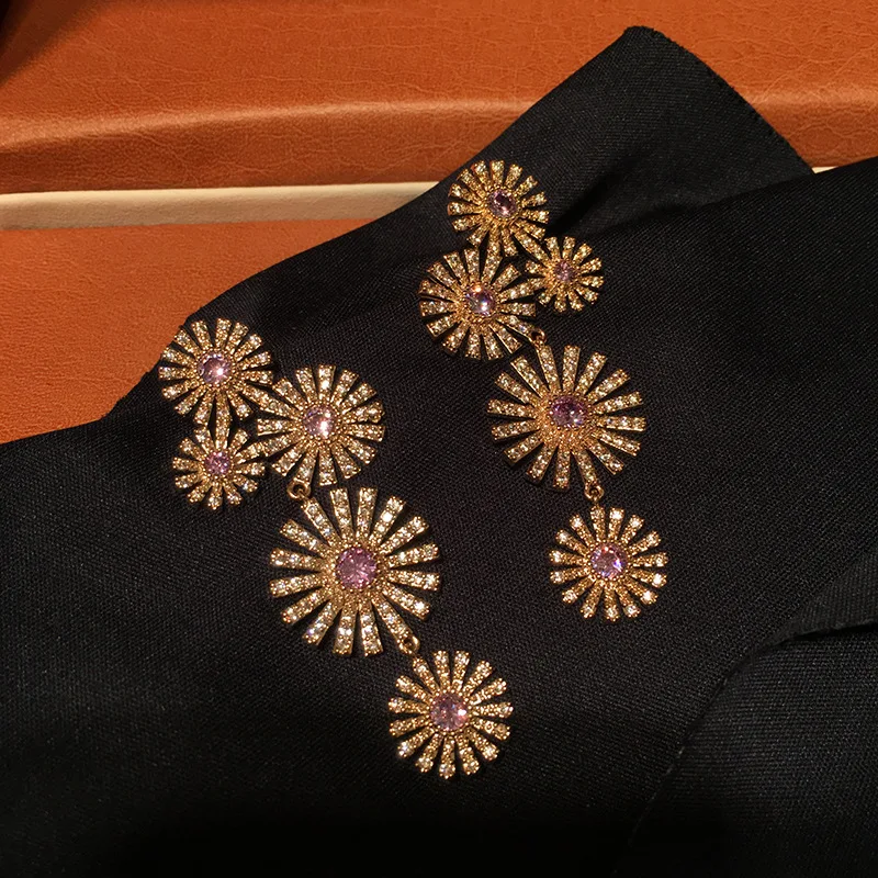 Nazha same earrings exaggerated long flower earrings colorful flower cluster earrings holiday style flower earrings
Nazha same earrings exaggerated long flower earrings colorful flower cluster earrings holiday style flower earrings