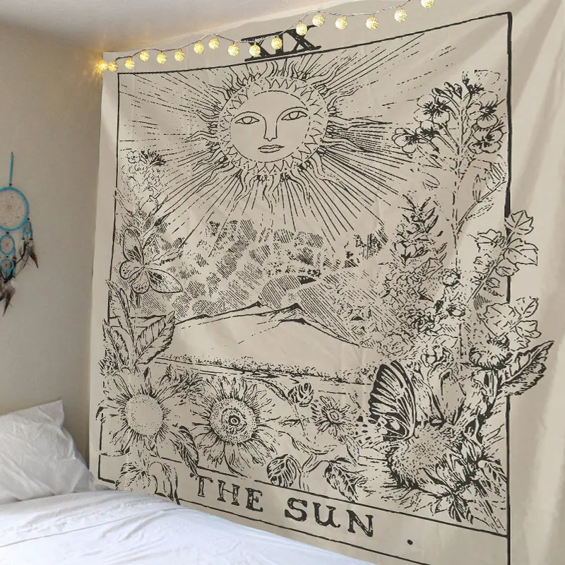 Tarot Tapestry Wall Hanging Wall tapesties Sun God Astrology Divination For Home Deco Living Room Bedroom Large Big Size
Tarot Tapestry Wall Hanging Wall tapesties Sun God Astrology Divination For Home Deco Living Room Bedroom Large Big Size