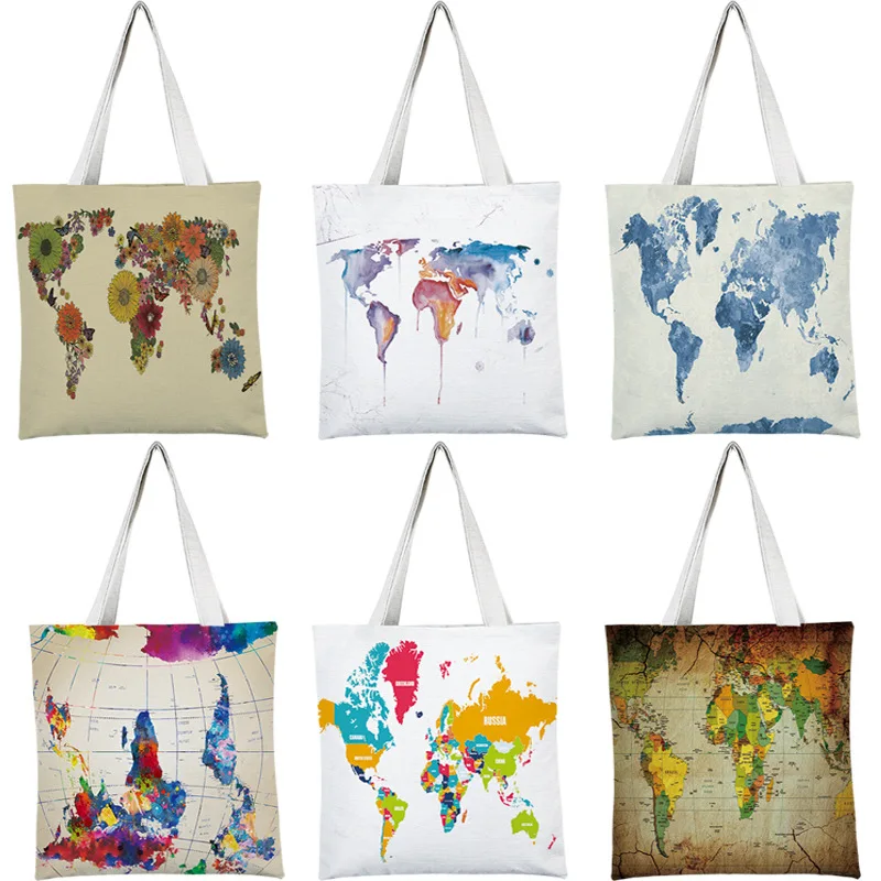 'World map' Women Canvas Bag Messenger Handbags Japanese Literary Shoulder Bags Shopping Tote Girls Handbag Bolsos
'World map' Women Canvas Bag Messenger Handbags Japanese Literary Shoulder Bags Shopping Tote Girls Handbag Bolsos
