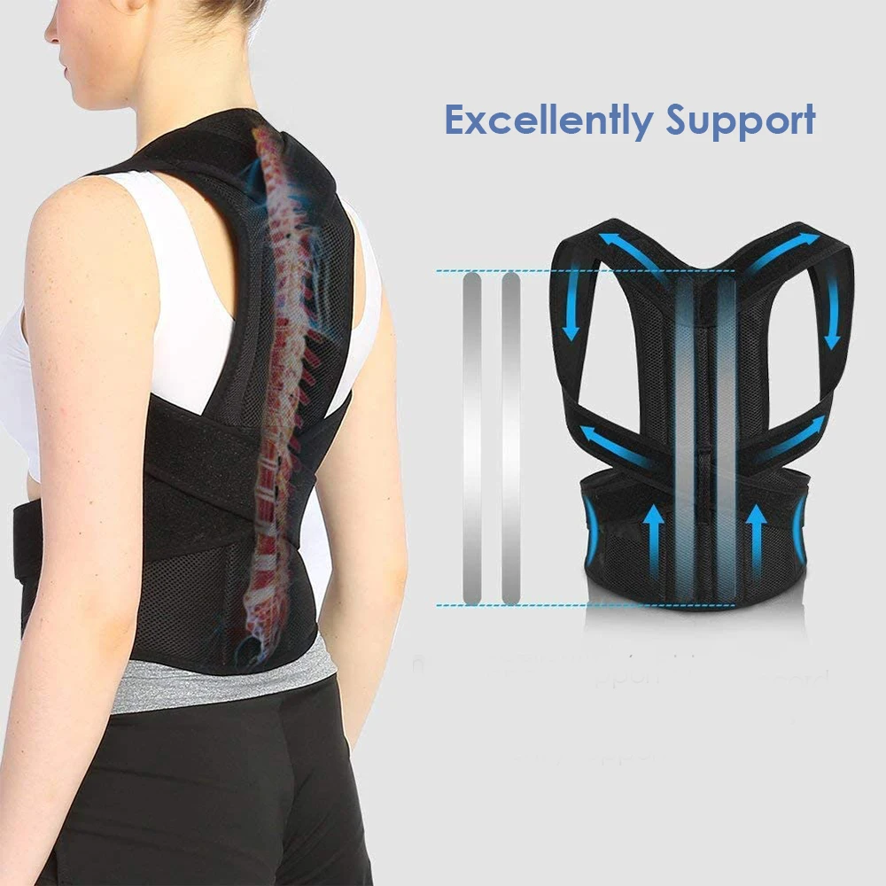 Posture Corrector Back Brace Clavicle Support Stop Slouching and Hunching Adjustable Back Trainer Adjustable
Posture Corrector Back Brace Clavicle Support Stop Slouching and Hunching Adjustable Back Trainer Adjustable