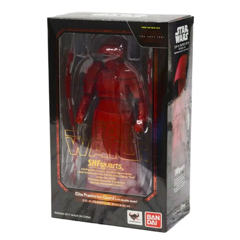 BANDAI Оригинал S.H. Фигуртс Звездные войны: последний джедай Королевская гвардия аниме экшн-фигурки и игрушки модели игрушки для детей
BANDAI Оригинал S.H. Фигуртс Звездные войны: последний джедай Королевская гвардия аниме экшн-фигурки и игрушки модели игрушки для детей