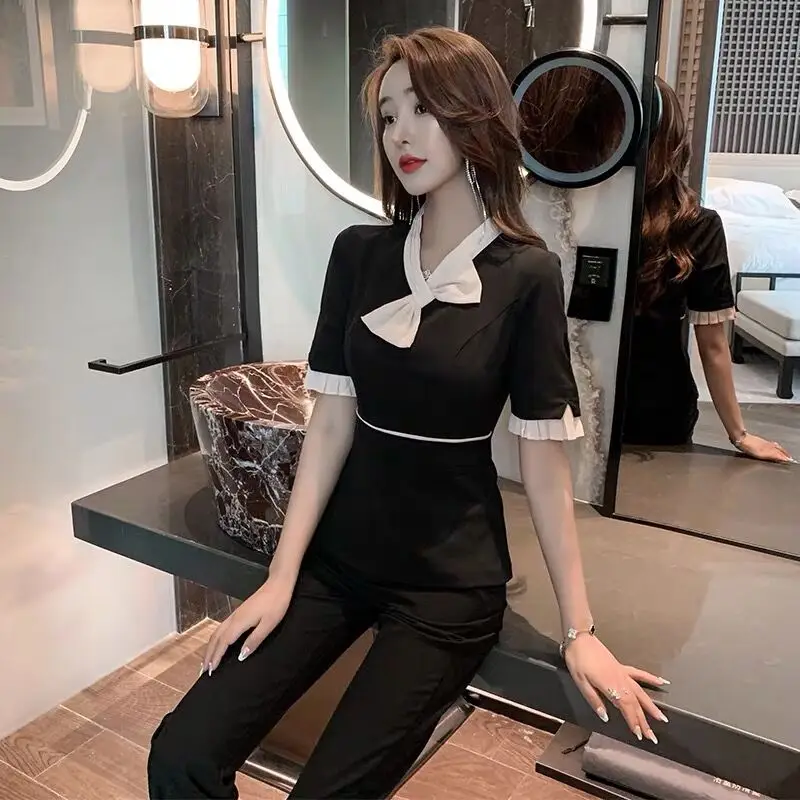 2023 new korean spa uniform high quality ktv princess clothing hotel work clothes foot bath sauna massage autumn winter uniform
2023 new korean spa uniform high quality ktv princess clothing hotel work clothes foot bath sauna massage autumn winter uniform