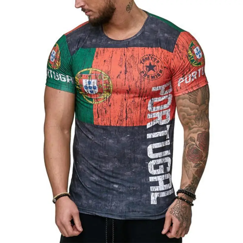 Summer Russian flag graffiti men's T-shirt casual fashion round neck breathable lightweight slim muscle short-sleeved shirt
Summer Russian flag graffiti men's T-shirt casual fashion round neck breathable lightweight slim muscle short-sleeved shirt