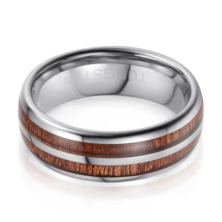 8mm silver double groove wood grain epoxy tungsten steel ring for anniverasry gift
8mm silver double groove wood grain epoxy tungsten steel ring for anniverasry gift