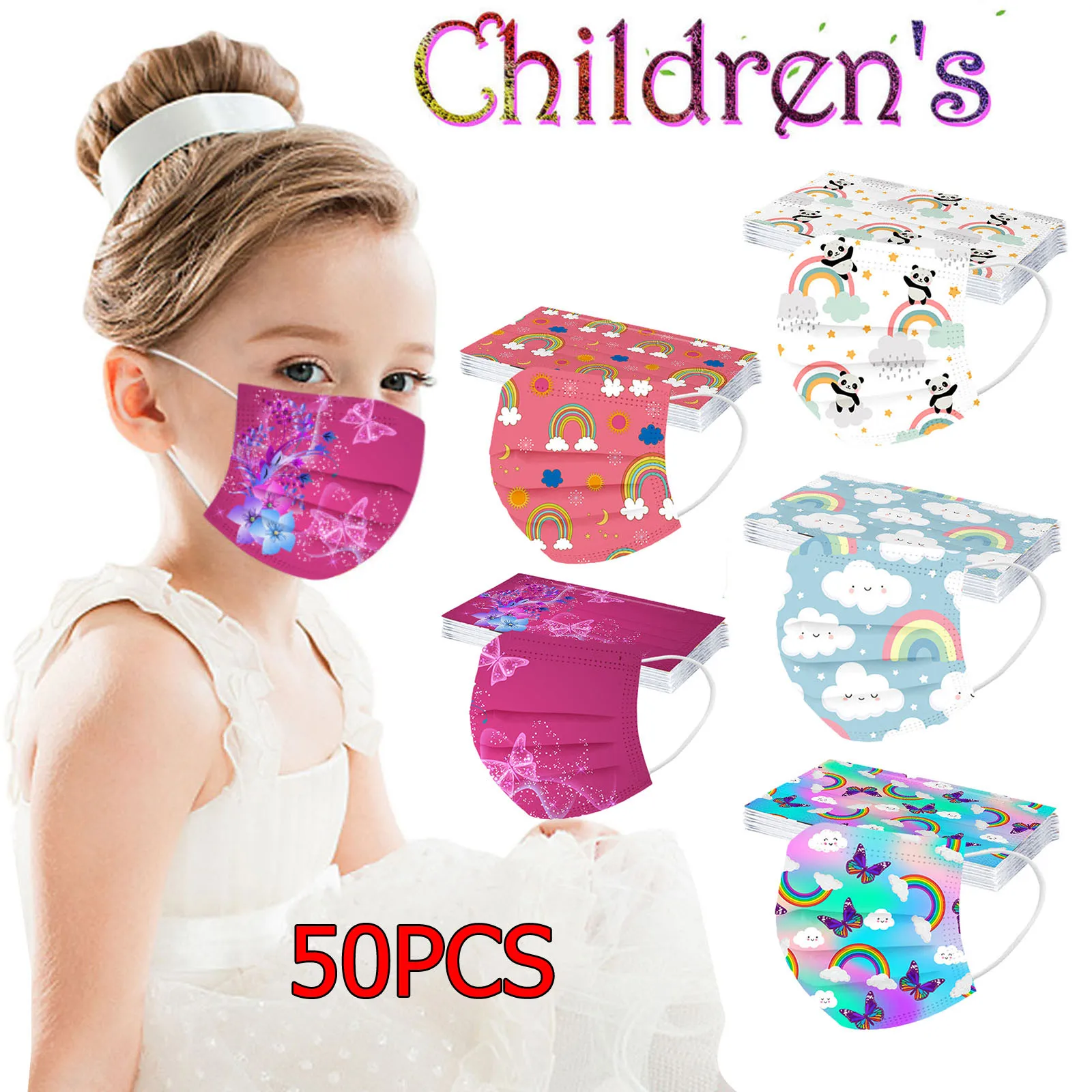 Маска детская одноразовая с бабочками, дизайнерская защитная маска для косплея и рота на Хэллоуин, 50 шт. 
Маска детская одноразовая с бабочками, дизайнерская защитная маска для косплея и рота на Хэллоуин, 50 шт.