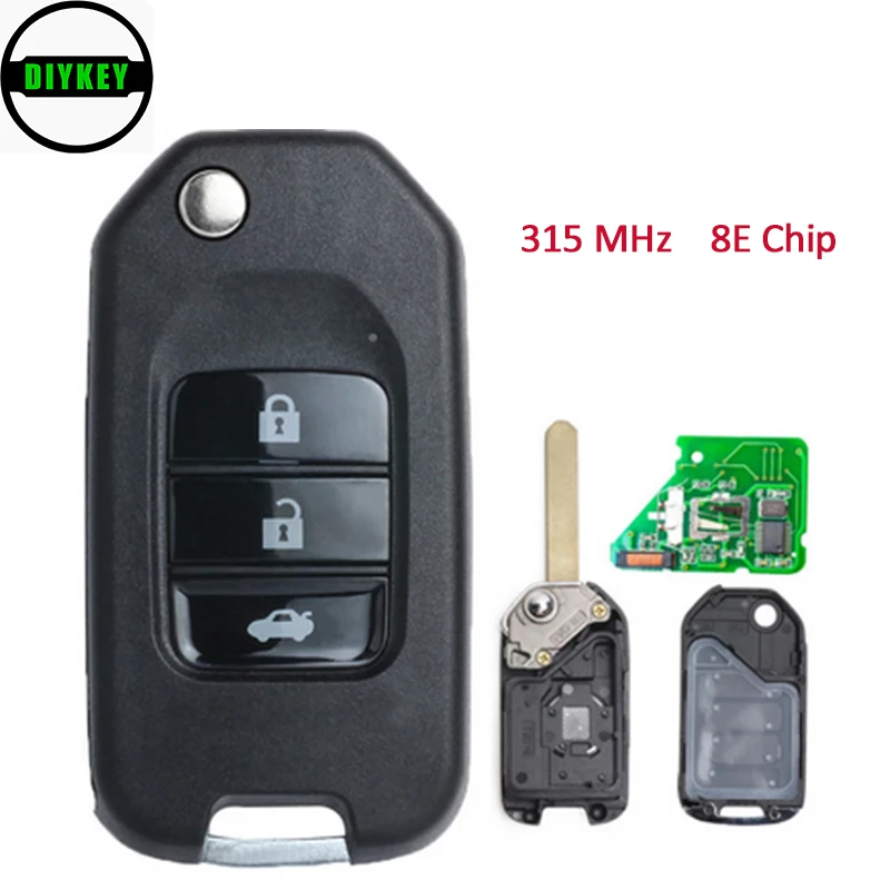 Раскладной пульт дистанционного управления DIYKEY с 3 кнопками, чип 8E 315 МГц для Honda Accord Fit Odyssey 2006-2007
Раскладной пульт дистанционного управления DIYKEY с 3 кнопками, чип 8E 315 МГц для Honda Accord Fit Odyssey 2006-2007