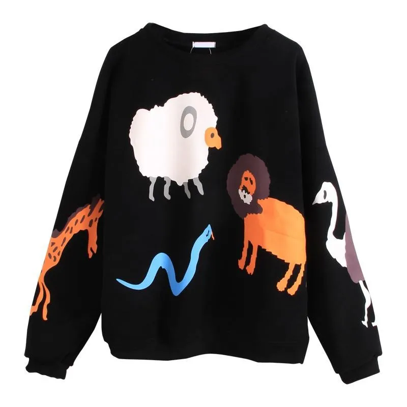 2021 Autumn Winter Korean Hooded Sweatshirts Casual Cartoon Printing Long Sleeve Hoodies Loose Fleece Oversized Sweatshirt
2021 Autumn Winter Korean Hooded Sweatshirts Casual Cartoon Printing Long Sleeve Hoodies Loose Fleece Oversized Sweatshirt