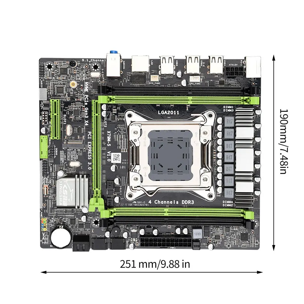 X79M-S2.0 ATX Computer Motherboard DDR3 Memory Slots SATA2.0 M.2 PCI-E 4X Gigabit Adaptive Network Card USB2.0
X79M-S2.0 ATX Computer Motherboard DDR3 Memory Slots SATA2.0 M.2 PCI-E 4X Gigabit Adaptive Network Card USB2.0