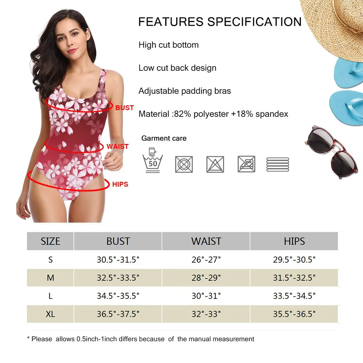 Women BikiniCherry Spring Flower Sexy Bandage One Backless Swimsuit Female Swimsuit Bodysuit Beach Wear New Swimsuit Monokini
Women BikiniCherry Spring Flower Sexy Bandage One Backless Swimsuit Female Swimsuit Bodysuit Beach Wear New Swimsuit Monokini