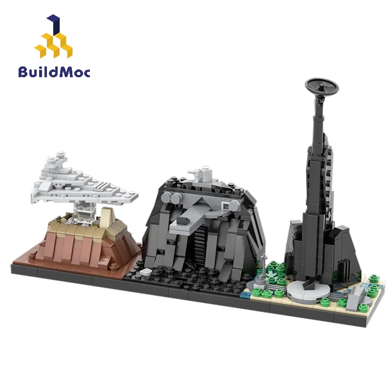 MOC Star Movie Story: Rogued One Scarif City Skyline Architecture Star Destroyer Laboratory Citadel Tower Building Blocks Toys
MOC Star Movie Story: Rogued One Scarif City Skyline Architecture Star Destroyer Laboratory Citadel Tower Building Blocks Toys