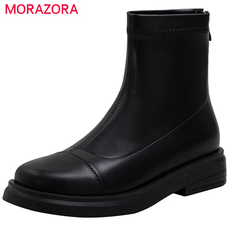 MORAZORA 2022 New Arrive Flat Shoes Women Ankle Boots Solid Colors Autumn Winter Comfortable Stretch Boots Female Big Size
MORAZORA 2022 New Arrive Flat Shoes Women Ankle Boots Solid Colors Autumn Winter Comfortable Stretch Boots Female Big Size