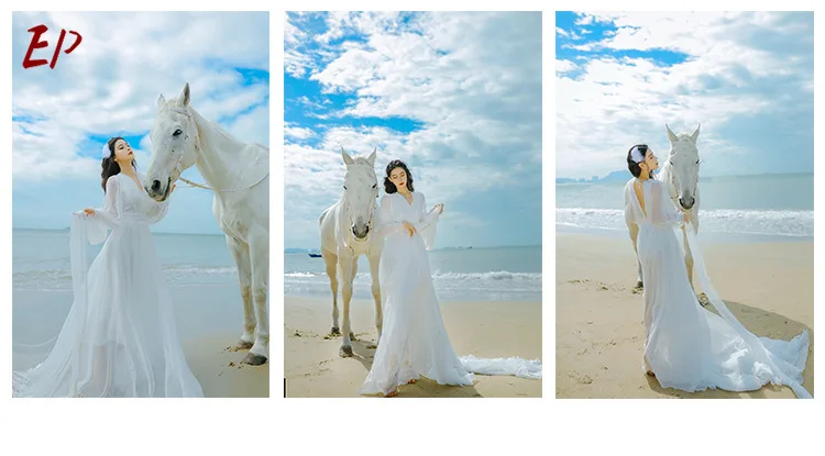 EP New Women Fairy White Chiffon Backless Drag-tail Lantern Sleeve Dress Arranged Seaside Dress Holiday
EP New Women Fairy White Chiffon Backless Drag-tail Lantern Sleeve Dress Arranged Seaside Dress Holiday