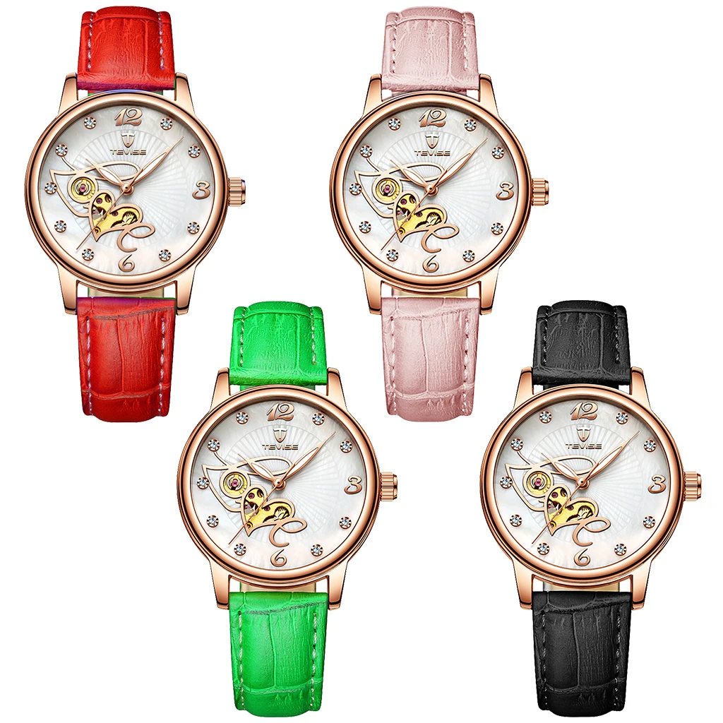 Women Crystal Luminous Automatic Mechanical Watch Leather Band Wristwatch
Women Crystal Luminous Automatic Mechanical Watch Leather Band Wristwatch
