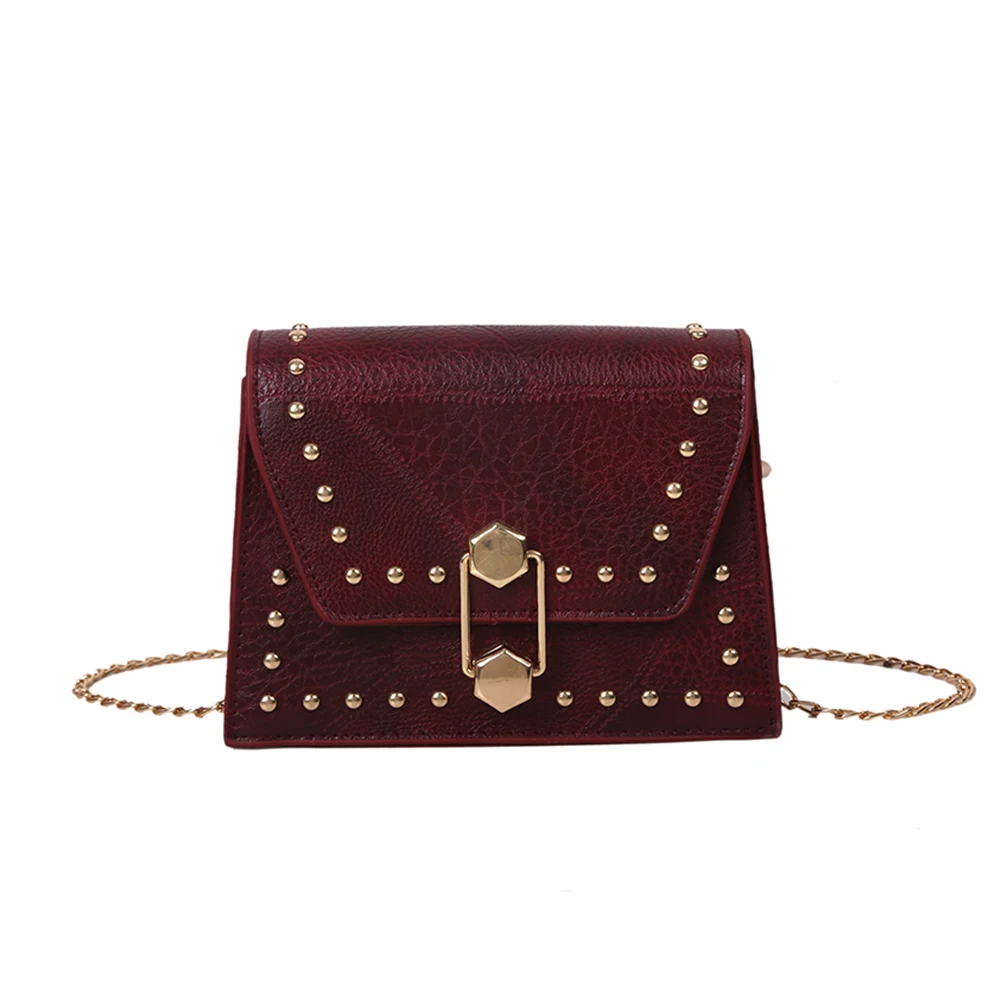 Vintage Women Rivet Crossbody Bag Leather Square Travel Shoulder Envelope Totes Popular Simple Female Daily Bag
Vintage Women Rivet Crossbody Bag Leather Square Travel Shoulder Envelope Totes Popular Simple Female Daily Bag