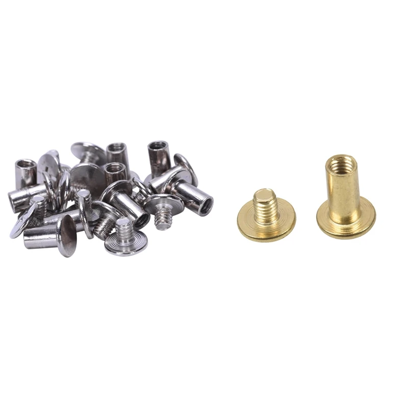 10Pcs Scrapbook 5Mm X 8Mm Nickel-Plated Binding Post Screw & 19Pcs Scrapbook Binding Screw Post 10Mm Brass Tone
10Pcs Scrapbook 5Mm X 8Mm Nickel-Plated Binding Post Screw & 19Pcs Scrapbook Binding Screw Post 10Mm Brass Tone