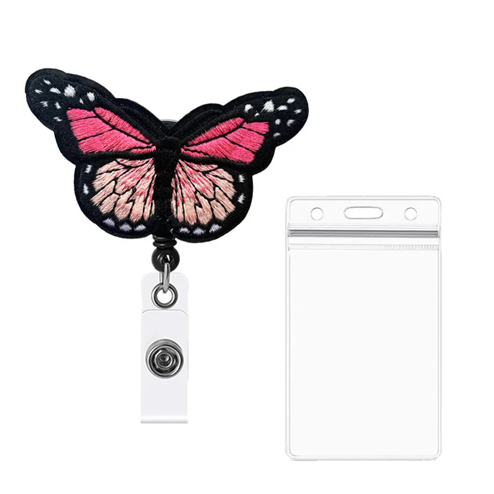 1 Pcs Fashion Butterfly Retractable Nurse Badge Reel Clip Embroidery Badge Holder Students Doctor ID Card Holder
1 Pcs Fashion Butterfly Retractable Nurse Badge Reel Clip Embroidery Badge Holder Students Doctor ID Card Holder