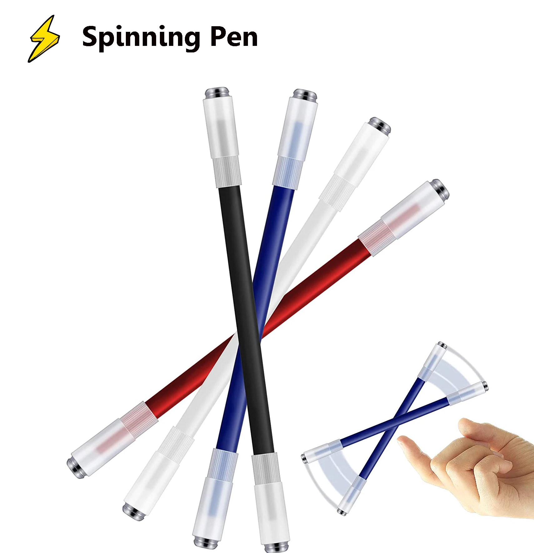 1 шт. Вращающаяся ручка, вращающаяся игровая Шариковая ручка для мальчиков и девочек, для взрослых, снимает стресс и беспокойство, тренирово... 
1 шт. Вращающаяся ручка, вращающаяся игровая Шариковая ручка для мальчиков и девочек, для взрослых, снимает стресс и беспокойство, тренирово...