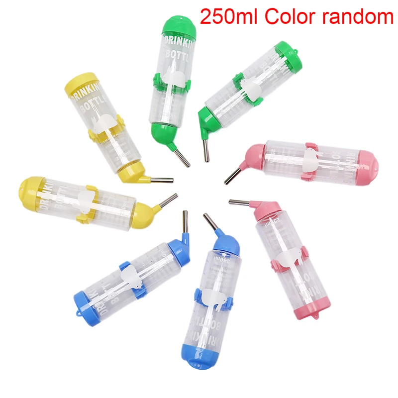 250ml Plastic Hamster Drinker Water Bottle Dispenser Hanging Pet Drinking Bottle Drinking Head
250ml Plastic Hamster Drinker Water Bottle Dispenser Hanging Pet Drinking Bottle Drinking Head