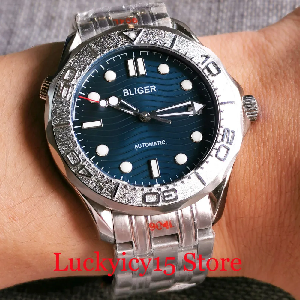 BLIGER Luxury Blue NH35A Surfing Selfwinding Men Watch Alloy Insert Luminous Marks Unidirectional Bezel Ring
BLIGER Luxury Blue NH35A Surfing Selfwinding Men Watch Alloy Insert Luminous Marks Unidirectional Bezel Ring
