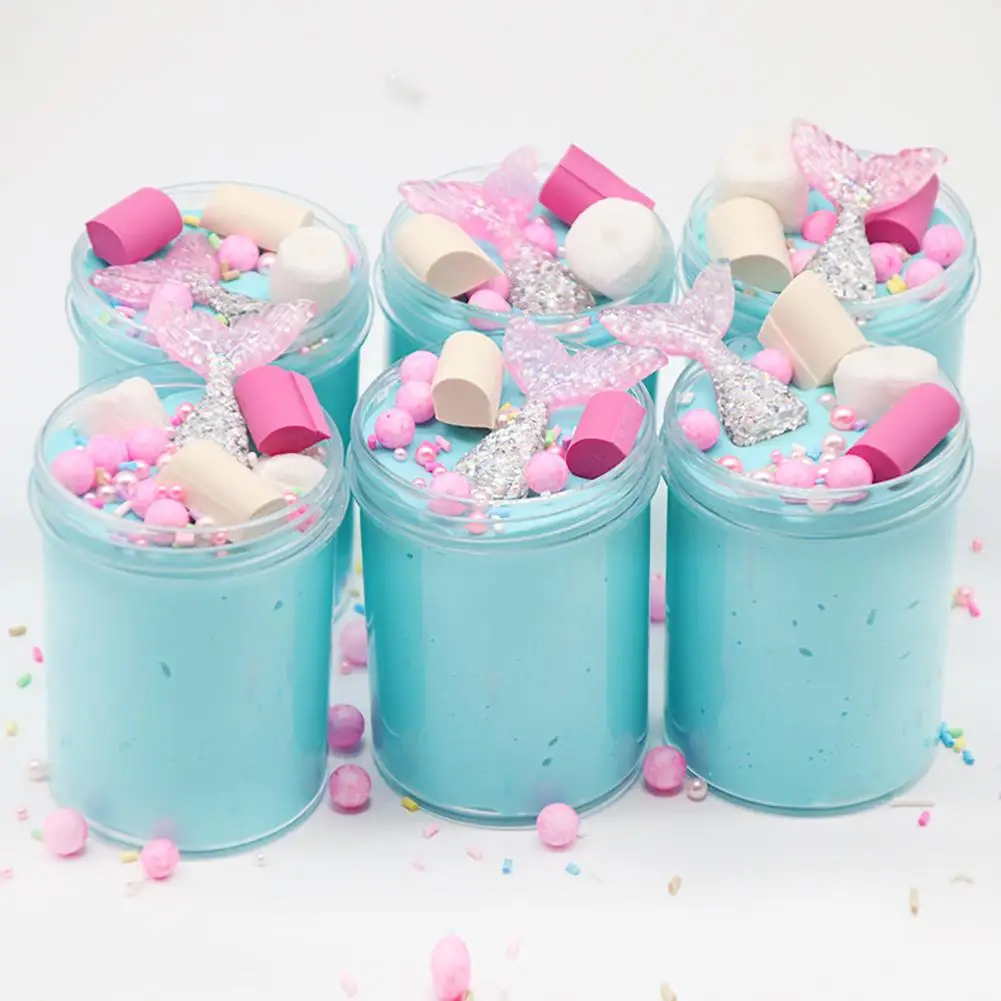 Kids Slime Toy Anti-stress DIY Mermaid's Tail Faux Pearl Colorful Slime Fluffy Clay Kids Handmade Toy
Kids Slime Toy Anti-stress DIY Mermaid's Tail Faux Pearl Colorful Slime Fluffy Clay Kids Handmade Toy