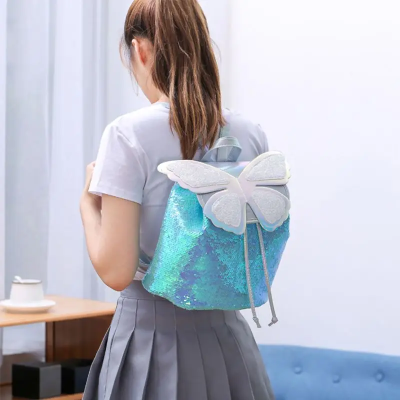 Women Girls Sequin Butterfly Backpack Travel School Bookbag Mini Daypack Rucksac
Women Girls Sequin Butterfly Backpack Travel School Bookbag Mini Daypack Rucksac