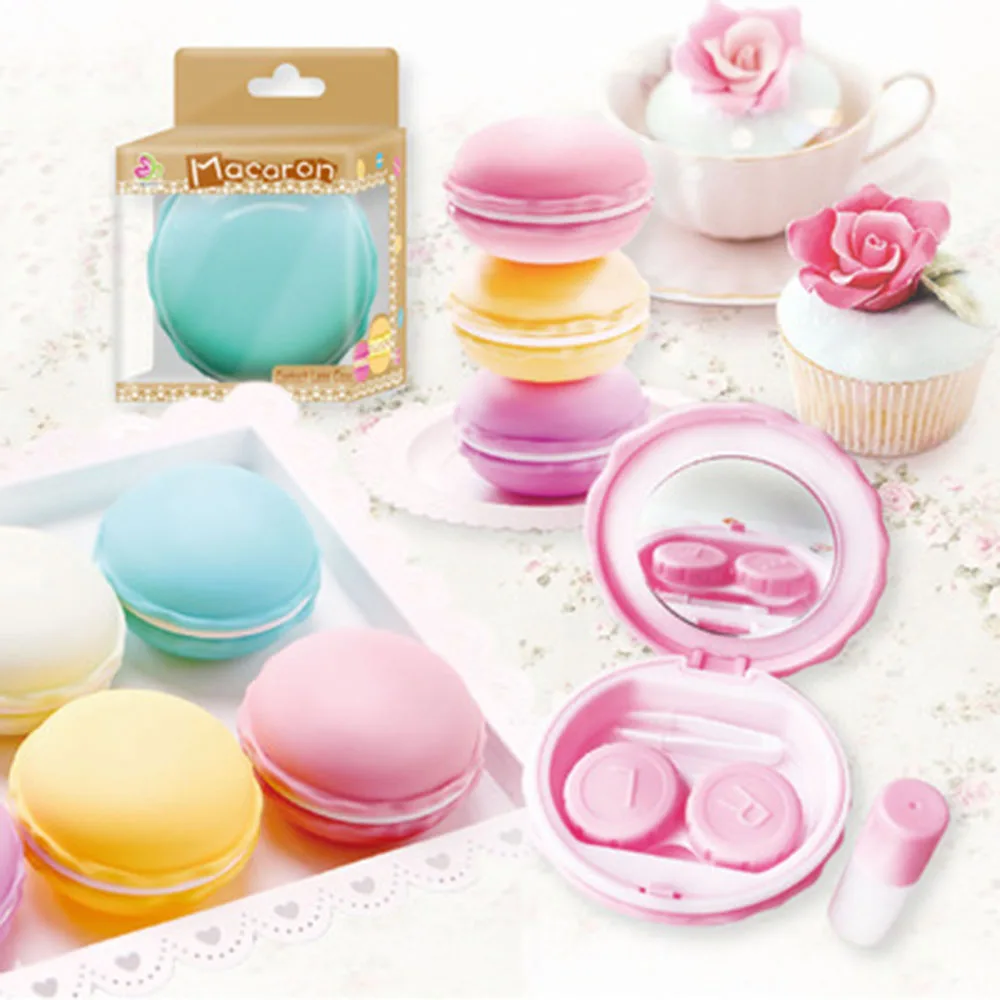 1pc Hot Sale Macaron Shape Contact Lens Box Holder Portable Small Lovely Eyewear Bag Container Contact Lenses Soak Storage Case
1pc Hot Sale Macaron Shape Contact Lens Box Holder Portable Small Lovely Eyewear Bag Container Contact Lenses Soak Storage Case