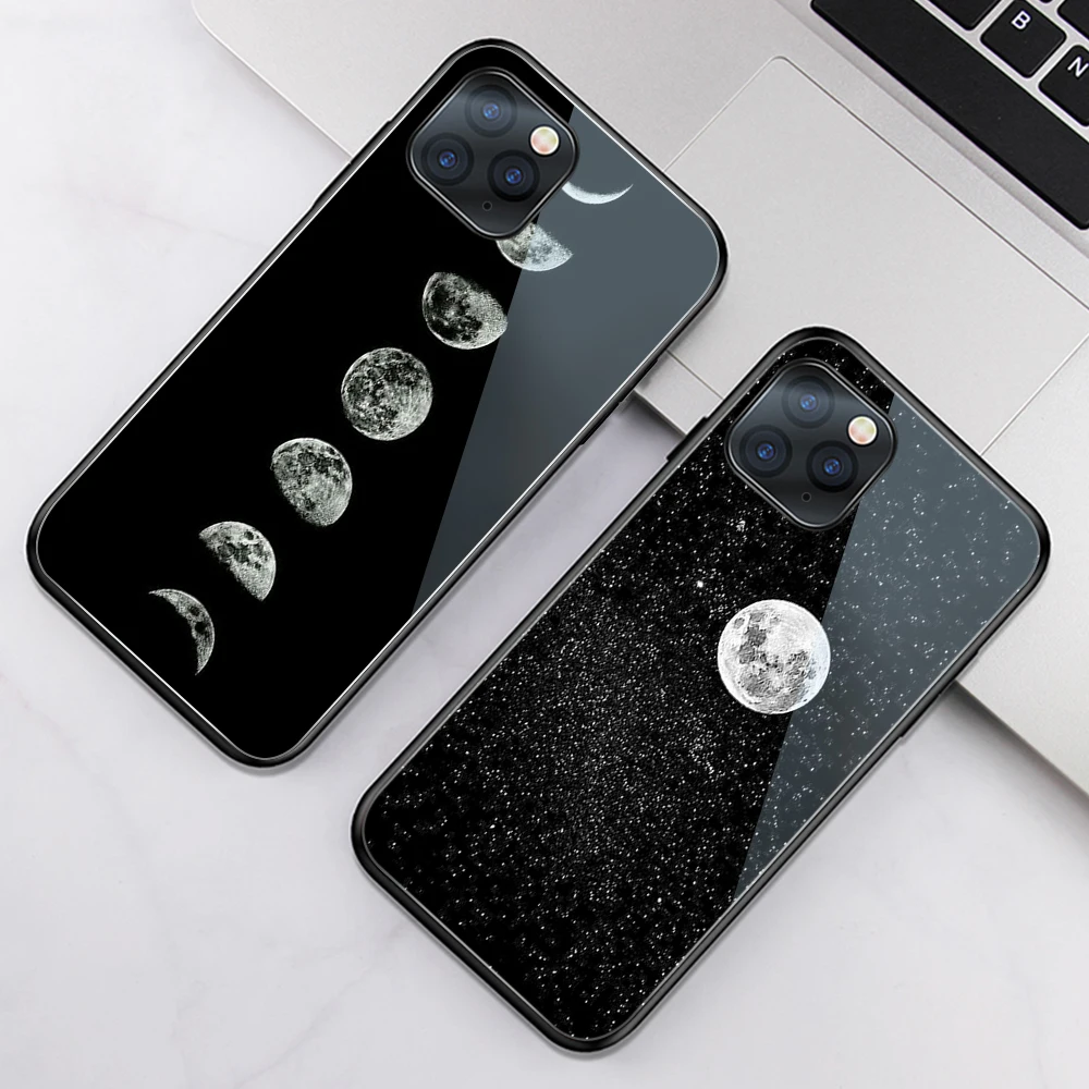 Luxury Fashion Moon Starry Funda Case for iphone 12 Case for iphone 12 11 Pro XS Max mini XR X 7 8 6 6s Plus SE 2020 Glass Shell
Luxury Fashion Moon Starry Funda Case for iphone 12 Case for iphone 12 11 Pro XS Max mini XR X 7 8 6 6s Plus SE 2020 Glass Shell