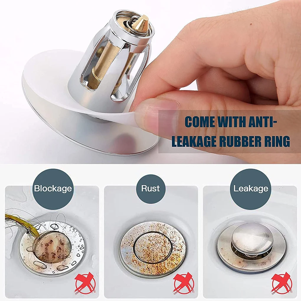 Sink Filter Pop Up 25-35mm Drain Strainer Stopper Brass Anti-Clogging Basin Drainer Hair Catcher For Kitchen Bathroom
Sink Filter Pop Up 25-35mm Drain Strainer Stopper Brass Anti-Clogging Basin Drainer Hair Catcher For Kitchen Bathroom