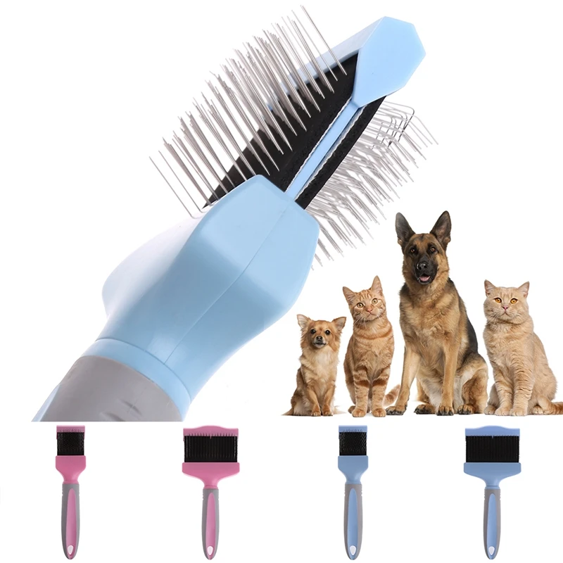 Stainless Double-sided Pet Shedding Comb Brush Dogs Open All Seasons Knot Rake Casual Knife Grooming Tools Pet Products
Stainless Double-sided Pet Shedding Comb Brush Dogs Open All Seasons Knot Rake Casual Knife Grooming Tools Pet Products