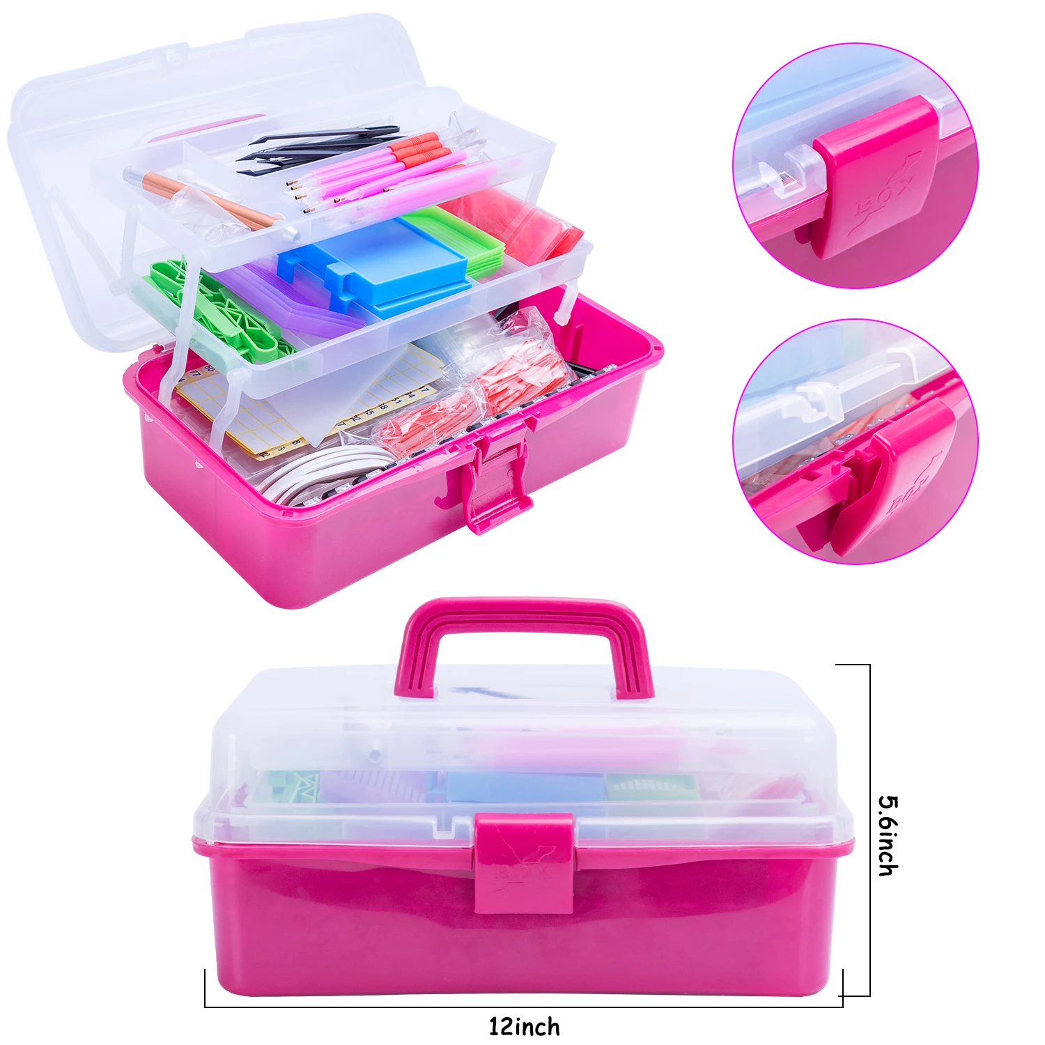 MACTING 5D Diamond Painting Accessories, Diamond Art Storage Case with Diamond Embroidery Box
MACTING 5D Diamond Painting Accessories, Diamond Art Storage Case with Diamond Embroidery Box
