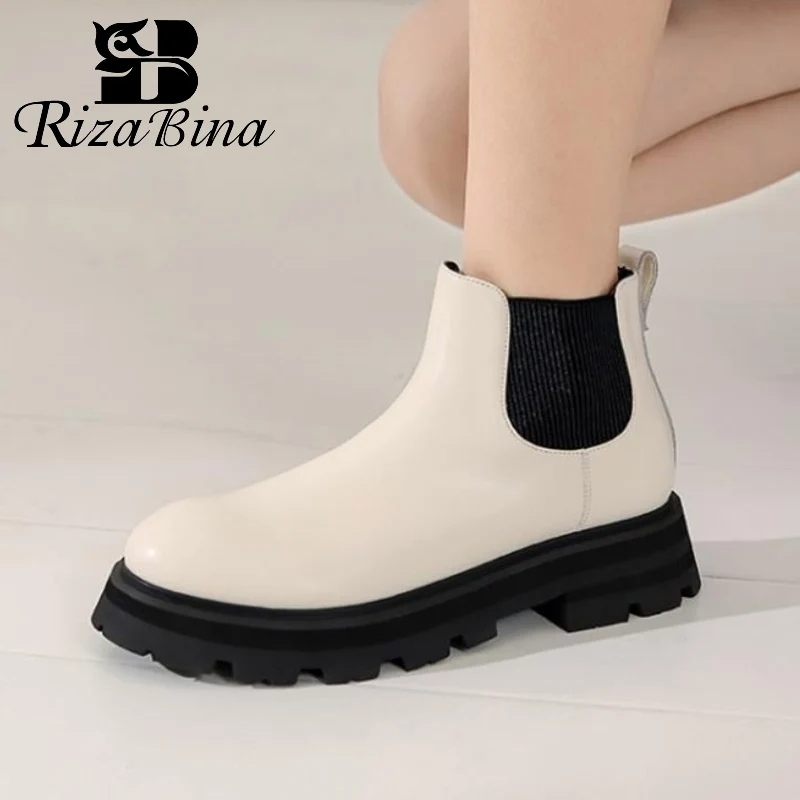 RIZABINA Women Ankle Boots Real Leather Mix Color Women Shoes For Winter Autumn Fashion Boots Women Footwear Day Size 35-40
RIZABINA Women Ankle Boots Real Leather Mix Color Women Shoes For Winter Autumn Fashion Boots Women Footwear Day Size 35-40