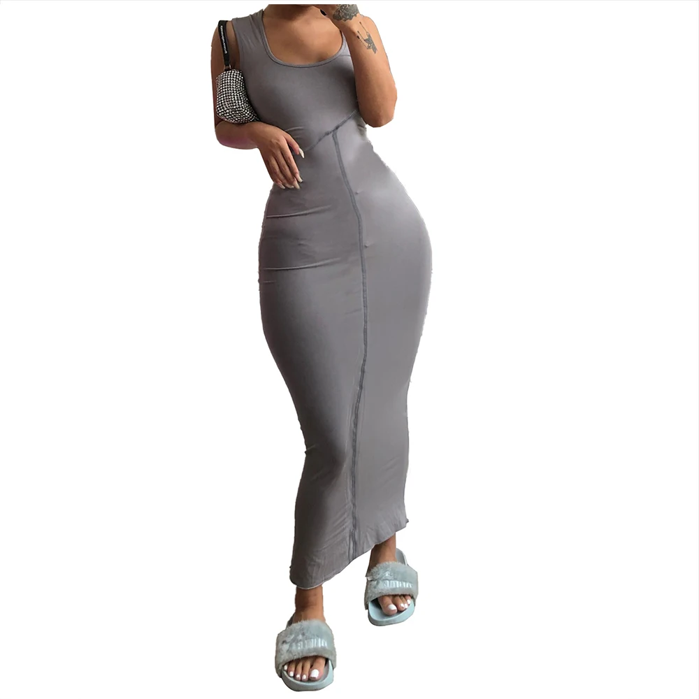 Платье XLLAIS женское хлопковое длинное вечернее средней длины, пикантная уличная одежда без рукавов, облегающее однотонное серое повседневн...
Платье XLLAIS женское хлопковое длинное вечернее средней длины, пикантная уличная одежда без рукавов, облегающее однотонное серое повседневн...