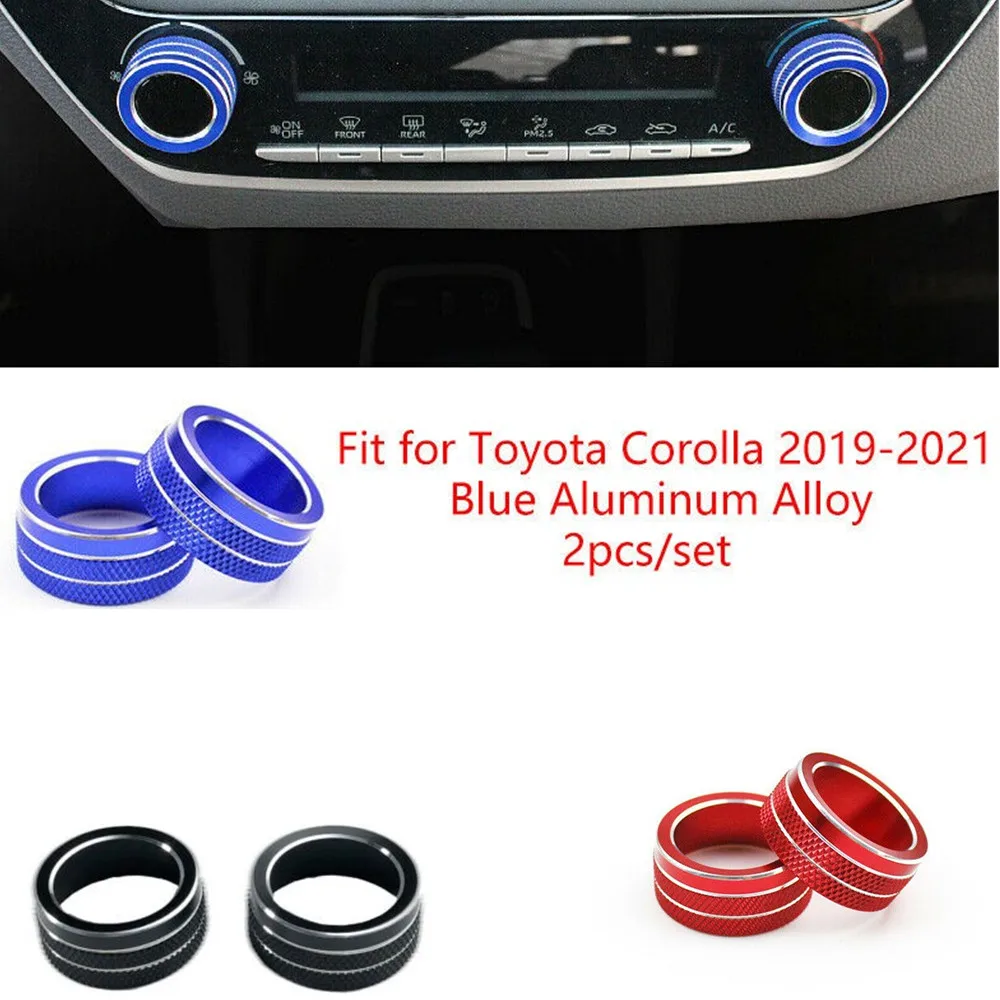 2Pcs Middle Console AC Knob Cover Trim For Toyota Corolla 2019-2021 Black/blue/red Aluminum Middle Console AC Knob Cover Trim
2Pcs Middle Console AC Knob Cover Trim For Toyota Corolla 2019-2021 Black/blue/red Aluminum Middle Console AC Knob Cover Trim