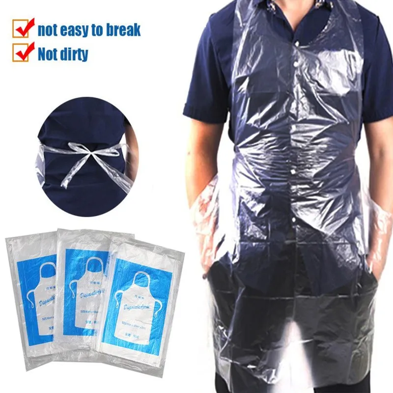 100pcs/set Disposable Cleaning Apron Transparent Easy Use Kitchen Aprons For Women Men Kitchen Cooking Apron fj
100pcs/set Disposable Cleaning Apron Transparent Easy Use Kitchen Aprons For Women Men Kitchen Cooking Apron fj