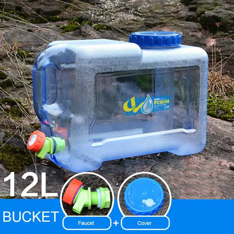 Фото Портативное толстое пластиковое ведро hobbylan для воды 12 / 18 л переносная сумка с
