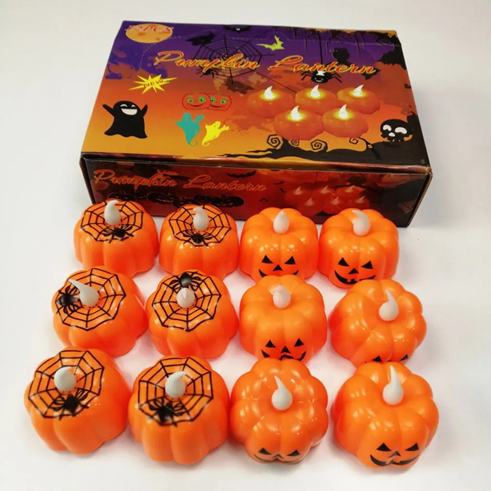 12pcs Halloween Pumpkin Candle Night Light Decorative Props Ghost Festival Glowing Toy Halloween Flameless Light
12pcs Halloween Pumpkin Candle Night Light Decorative Props Ghost Festival Glowing Toy Halloween Flameless Light