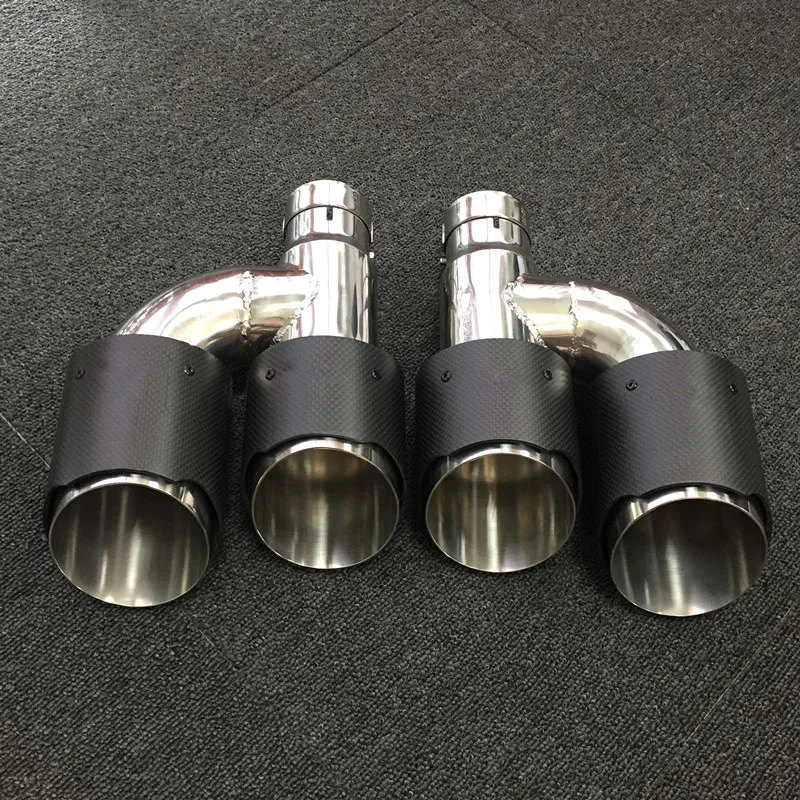 1 Piece carbon fiber Exhaust Tip muffler tip Inlet 51mm (2") Outlet 89mm (3.5") Fit for A*di A5 A4 customized size car-sty
1 Piece carbon fiber Exhaust Tip muffler tip Inlet 51mm (2") Outlet 89mm (3.5") Fit for A*di A5 A4 customized size car-sty