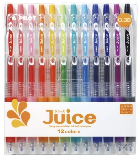 Assorted 12 colors Pilot Juice Gel Roller Ball Pen Set With Plastic Case 0.38mm LJU120UF
Assorted 12 colors Pilot Juice Gel Roller Ball Pen Set With Plastic Case 0.38mm LJU120UF