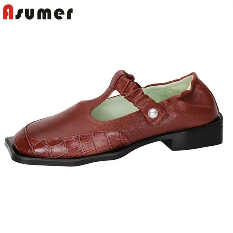 Asumer 2021 Big Size 42 Single Shoes Women Genuine Leather Shoes Buckle Pleated Classic Comfortable Casual Shoes Women Pumps
Asumer 2021 Big Size 42 Single Shoes Women Genuine Leather Shoes Buckle Pleated Classic Comfortable Casual Shoes Women Pumps