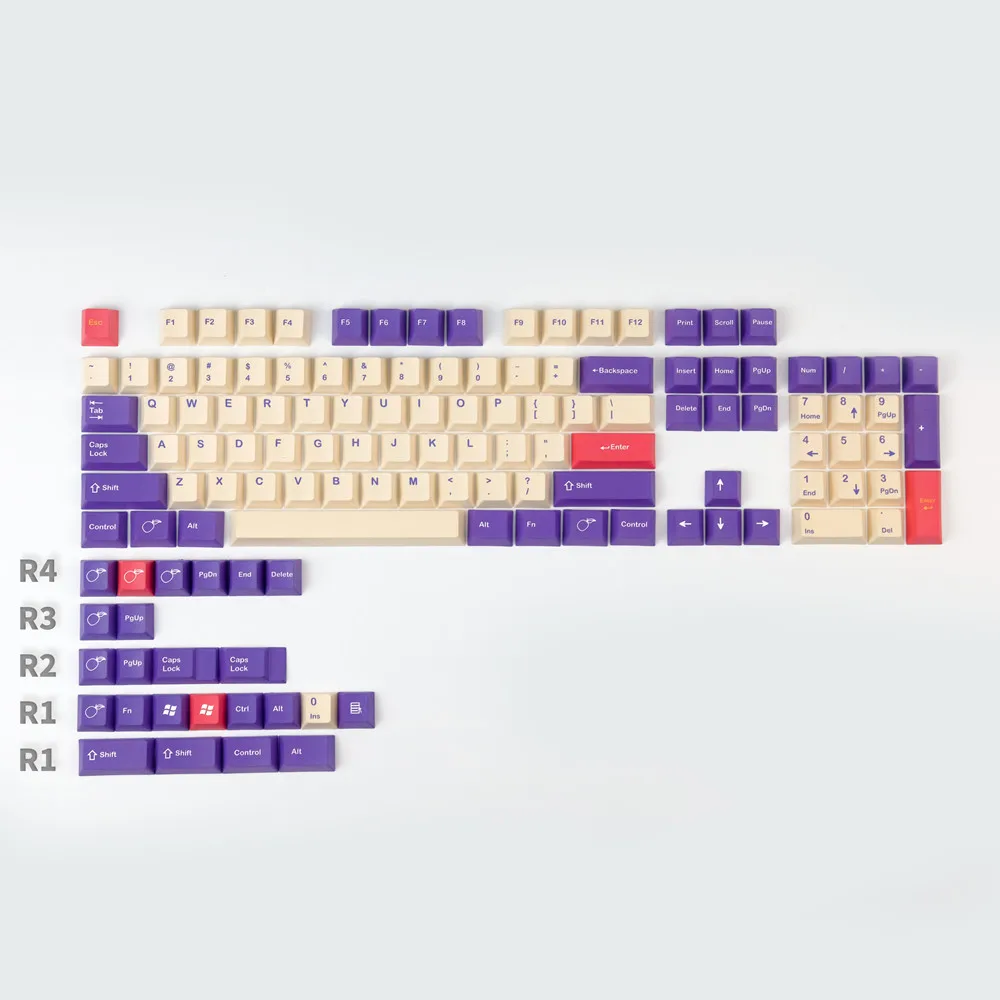 128 Keys Plum Theme PBT Keycap Set Cherry Profile Dye Subbed Sublimation Custom Keycaps for Switch Mechanical Keyboards
128 Keys Plum Theme PBT Keycap Set Cherry Profile Dye Subbed Sublimation Custom Keycaps for Switch Mechanical Keyboards