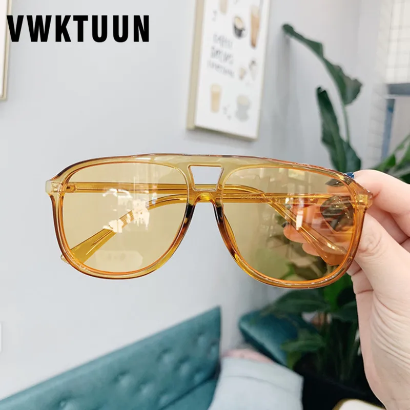VWKTUUN Square Sunglasses Women Pilot Sun glasses For Men Candy Color Twin Beams Eyeglasses Frames Students Plain Sunglasses
VWKTUUN Square Sunglasses Women Pilot Sun glasses For Men Candy Color Twin Beams Eyeglasses Frames Students Plain Sunglasses