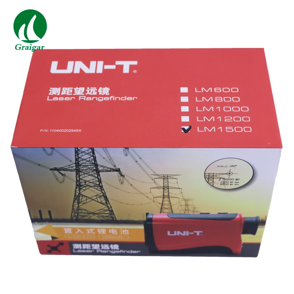 UNI-T LM1500 Laser Rangefinder Distance: 5~1500yd 7X Optical Zoom Telescope
UNI-T LM1500 Laser Rangefinder Distance: 5~1500yd 7X Optical Zoom Telescope