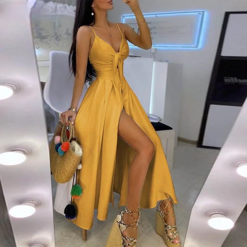 Party Summer Dress Sexy High Split Party Maxi Long Dresss Women Sundress 2021 VONDA Bohemian Vestidos Femme Robe S
Party Summer Dress Sexy High Split Party Maxi Long Dresss Women Sundress 2021 VONDA Bohemian Vestidos Femme Robe S