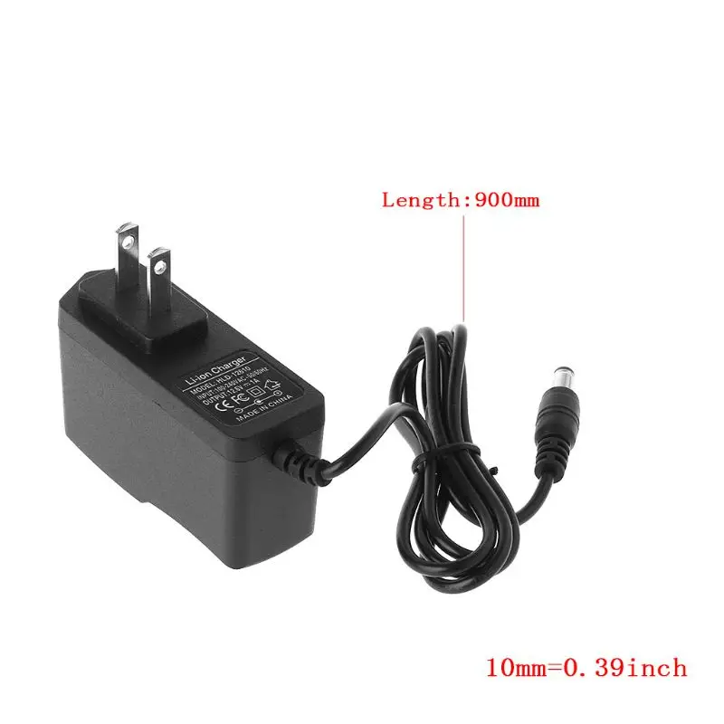 EU/US Plug 12.6V 1A Lithium Battery Charger 18650/Polymer Battery Pack 100-240V 5.5MM x 2.1MM Charger With Wire Lead DC Constant
EU/US Plug 12.6V 1A Lithium Battery Charger 18650/Polymer Battery Pack 100-240V 5.5MM x 2.1MM Charger With Wire Lead DC Constant