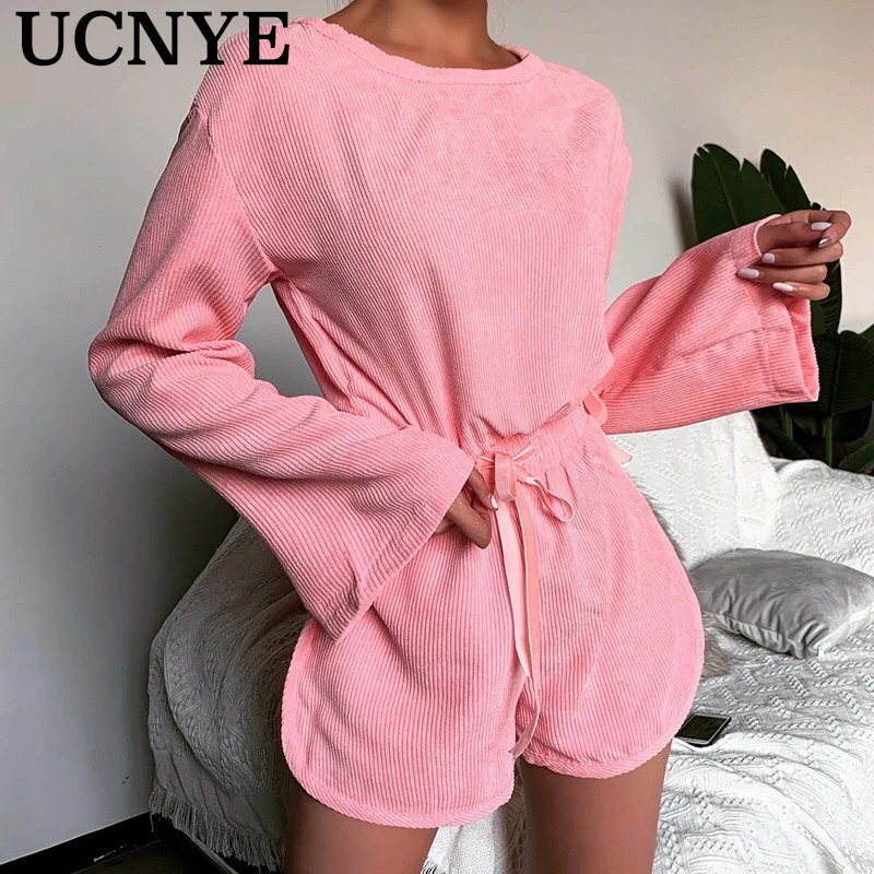 Ucnye/модный розовый комплект из двух предметов: Топ + короткие штаны, летний стильный короткий топ с длинными рукавами и круглым вырезом, повс...
Ucnye/модный розовый комплект из двух предметов: Топ + короткие штаны, летний стильный короткий топ с длинными рукавами и круглым вырезом, повс...