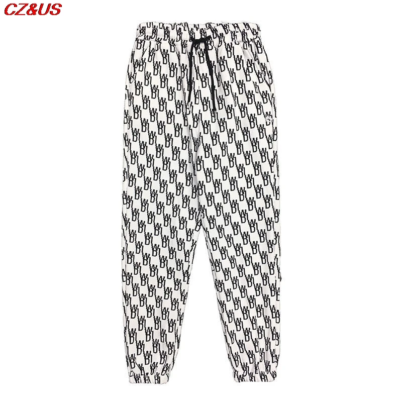 Fashion Slacks Female 2021 Summer New Long Soft Ice Silk Pants Black White Fashion High Waist ankle banded pants Loose Pants
Fashion Slacks Female 2021 Summer New Long Soft Ice Silk Pants Black White Fashion High Waist ankle banded pants Loose Pants