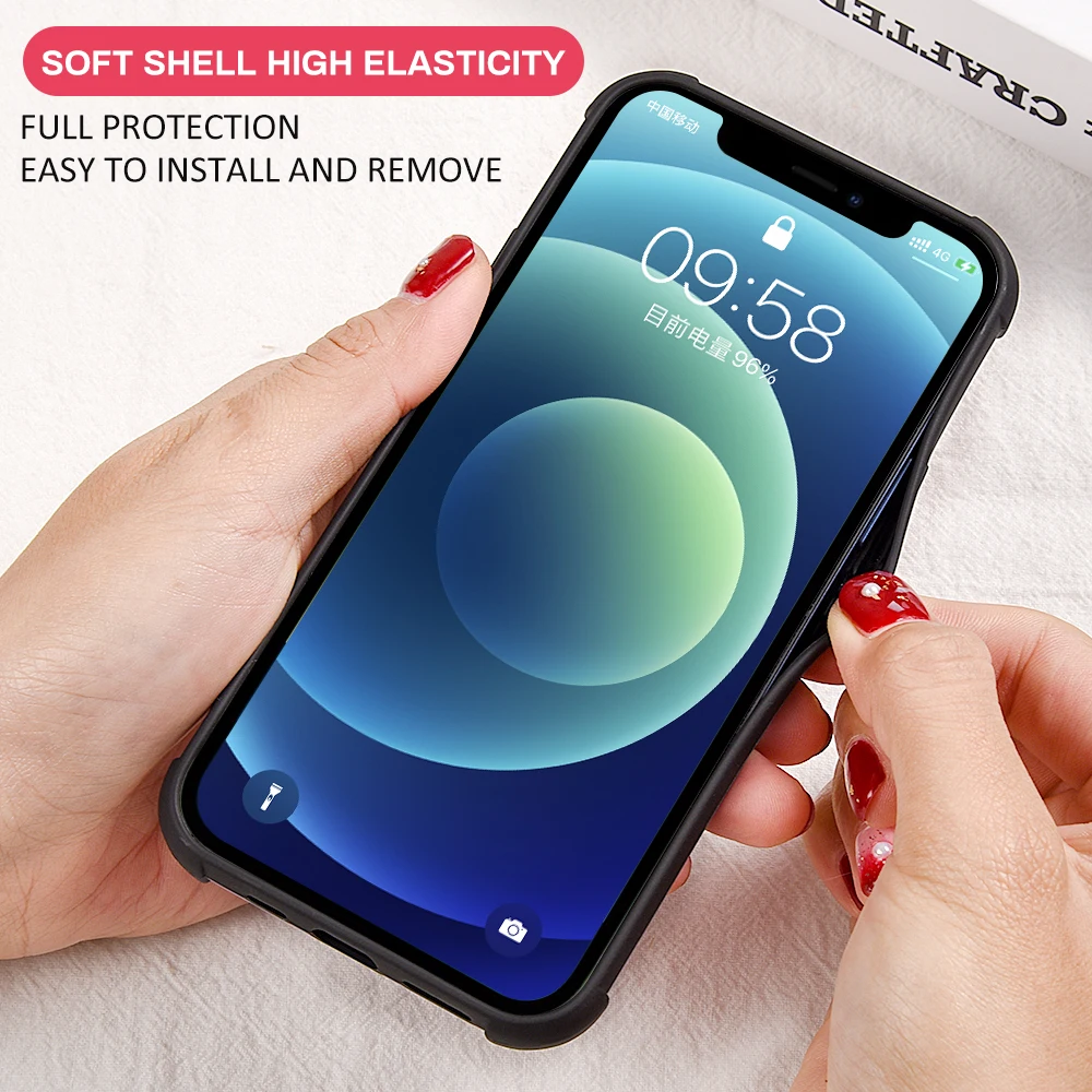 Phone Case For iphone 11 12 Pro MAX Mini Thin Shockproof Protector Bumper Cover For iphone 12 Mini 11 12 pro max Back Capa Funda
Phone Case For iphone 11 12 Pro MAX Mini Thin Shockproof Protector Bumper Cover For iphone 12 Mini 11 12 pro max Back Capa Funda
