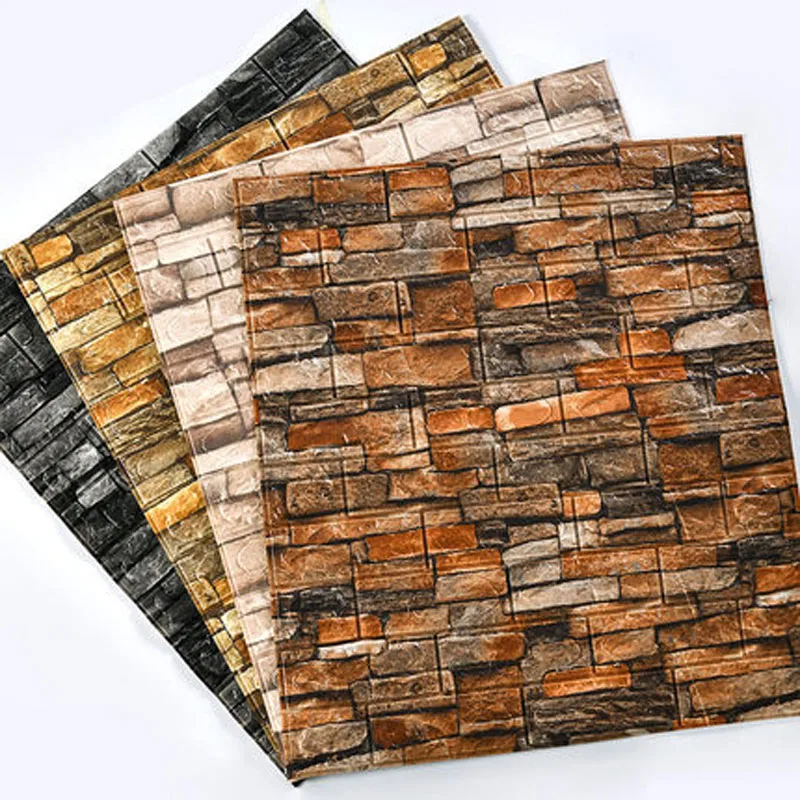 5pieces/lot 3D Wall Sticker Brick Self-Adhesive Waterproof Wallpaper For Kids Room Bedroom 3D Brick Wall Stickers DIY Decor
5pieces/lot 3D Wall Sticker Brick Self-Adhesive Waterproof Wallpaper For Kids Room Bedroom 3D Brick Wall Stickers DIY Decor