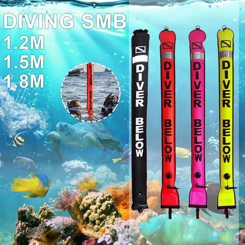 Diving Reflective Band Surface Buoy Professional Inflatable Colorful Marker Scuba Diving Marker High Visibility Buoy 1.2-1.8m
Diving Reflective Band Surface Buoy Professional Inflatable Colorful Marker Scuba Diving Marker High Visibility Buoy 1.2-1.8m